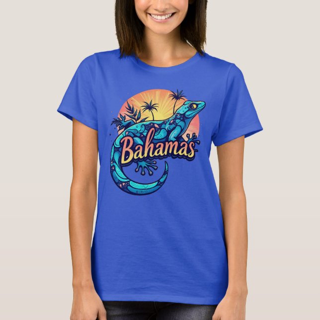 Camiseta Bahamas Gecko Caribe (Frente)