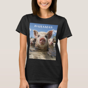 Camiseta Bahamas Nadando Suínos - Exuma Pig Beach Adventure