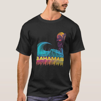 Camiseta Bahamas Retro 80s Estilo Vintage Surf Vaporwave