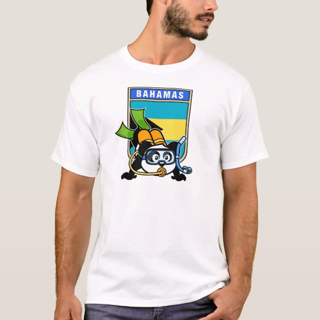Camiseta Bahamas Scuba Panda (Frente)