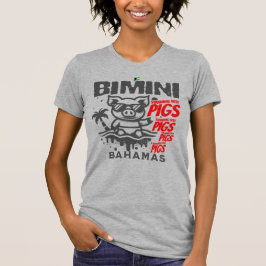 Camiseta Bahamas Souvenir Gift: Bimini Bahamas Nadando Porc