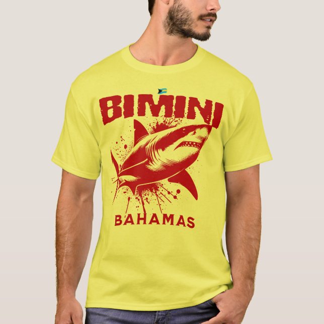 Camiseta Bahamas Souvenir Gift: Bimini Bahamas Peixes de Tu (Frente)