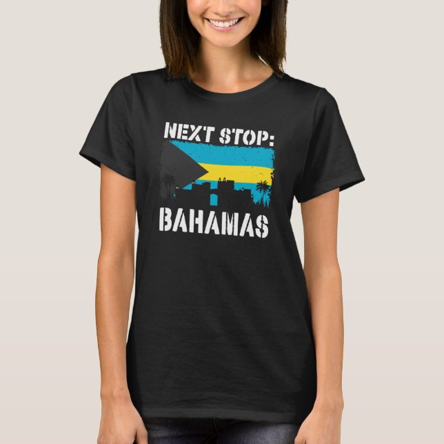 Camiseta Bahamas Summer Vacation Trip Next Stop Vacay Vibes (Frente)