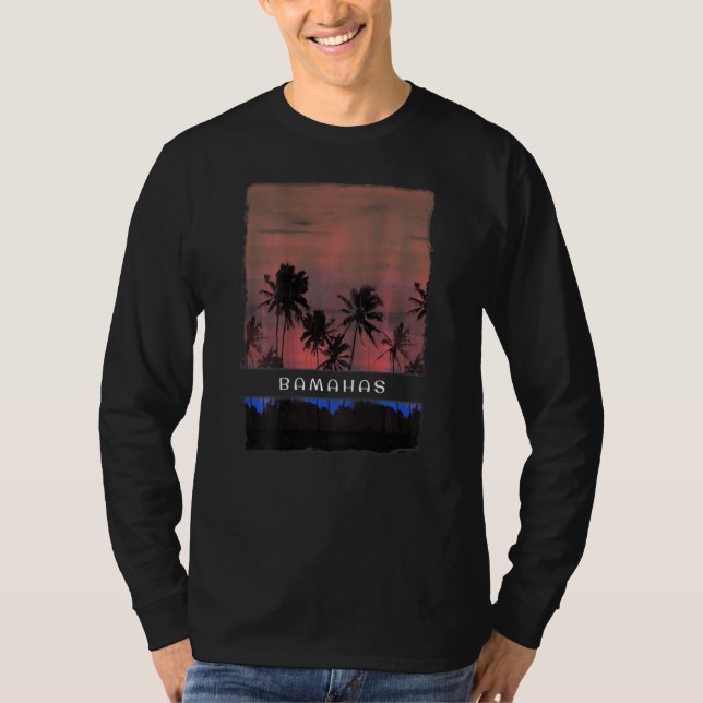 Camiseta Bahamas Vacinação Sunset Souvenir (Frente)