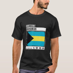 Camiseta Bahamian Espetacular desde 1982 Nascimento 40º Bah
