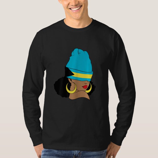 Camiseta Bahamian Flag Clothing Bahamas Vacation Design Bah (Frente)