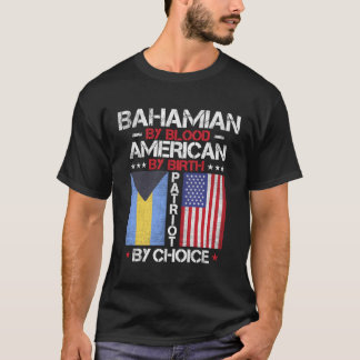 Camiseta Bahamian Por Blood American Por Nascimento Patriot