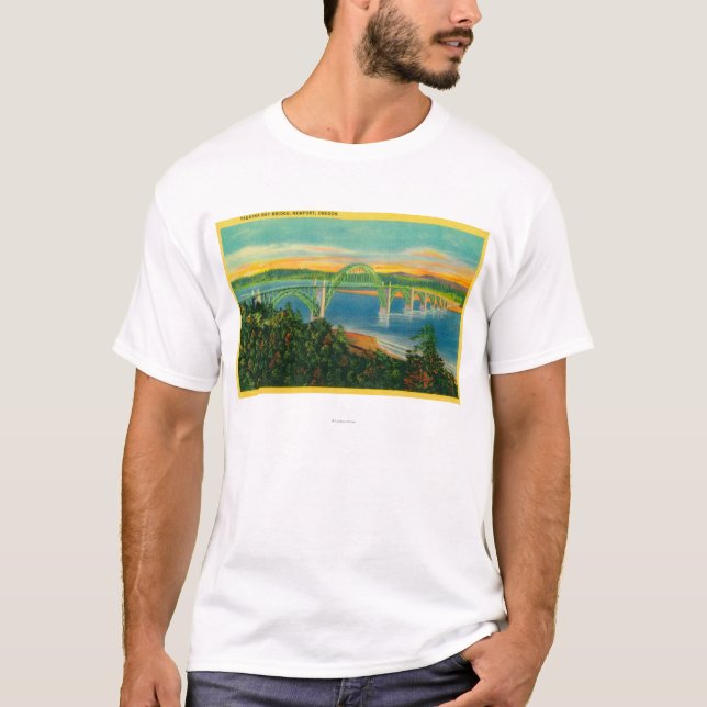 Camiseta Baía BridgeNewport de Yaquina, OU (Frente)