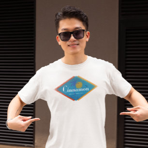 Camiseta Baía Cinnamon, Rua, John, Meio século Usvi Retro