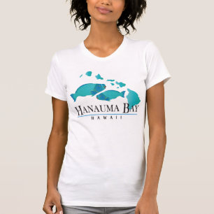 Camiseta Baía de Hanauma Peixe Papagaio Havaí