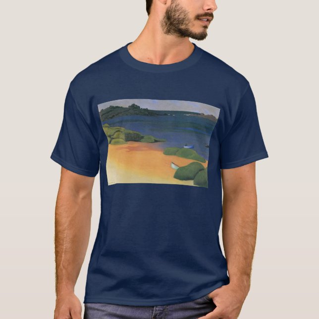Camiseta Baía de Tregastel por Felix Vallotton, Bela Arte (Frente)
