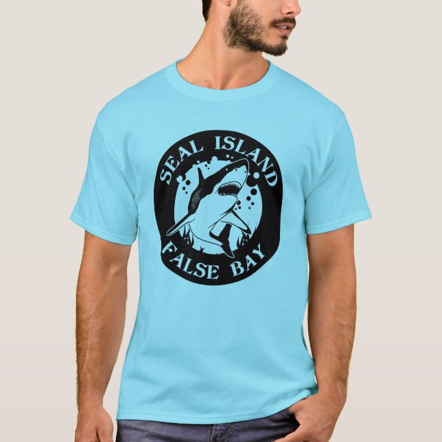 Camiseta Baía Falsa De Seal Island - Mergulho De Scuba Com  (Frente)