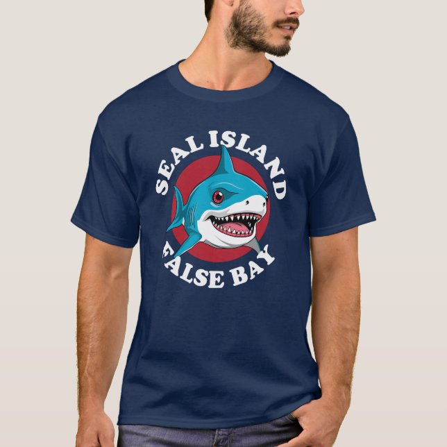 Camiseta Baía Falsa De Seal Island - Mergulho De Scuba Com  (Frente)