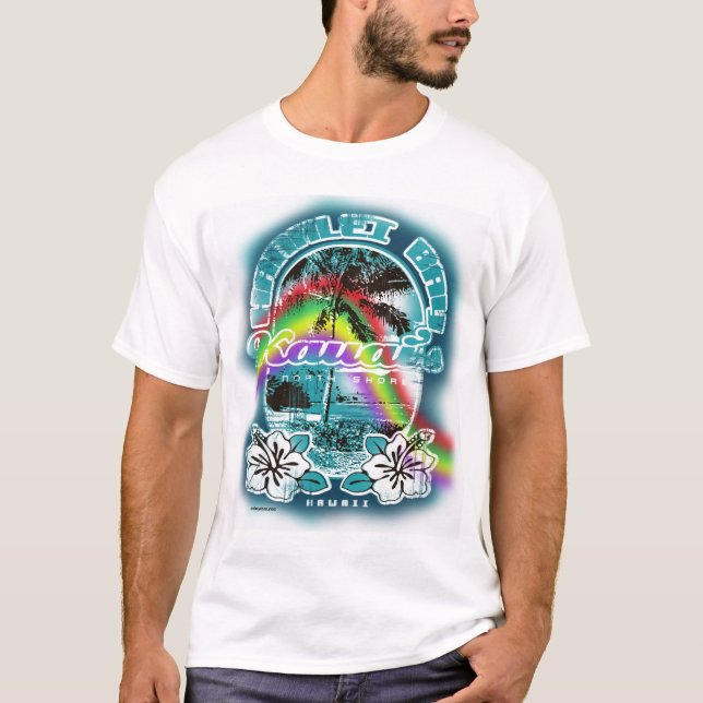 Camiseta Baía Havaí de Hanalei (Frente)