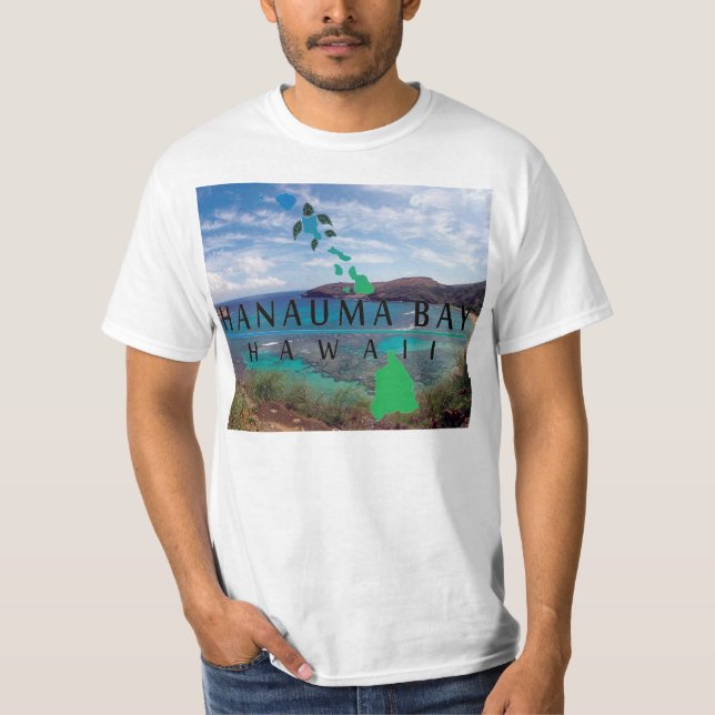 Camiseta Baía Havaí de Hanauma (Frente)