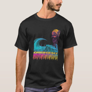 Camiseta Baía Horseshoe Retro Estilo Anos 80 Vaporwave Vint