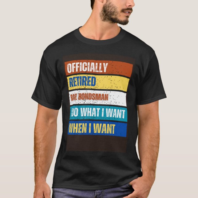 Camiseta Bail Bondsman Retirement Bail Bond (Frente)