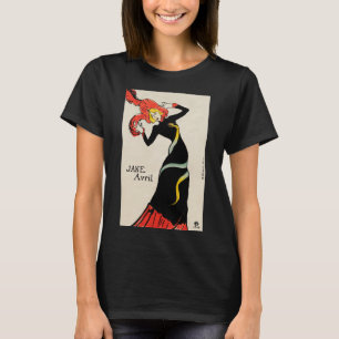 Camiseta Bailarina Art Nouveau Jane Avril por Toulouse Laut