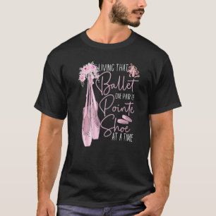 Camiseta Bailarina Dançarina Menina Dançante Sapatilha de P