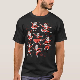 Camiseta Bailarina do Papai Noel do Natal Ballet Dança