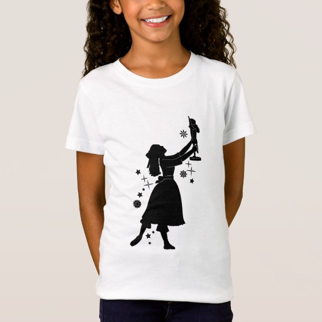 Camiseta Bailarina e Nutcracker no Natal (Frente)