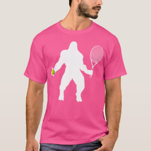 Camiseta Baile de Tênis Engraçado, Bigfoot Tênis