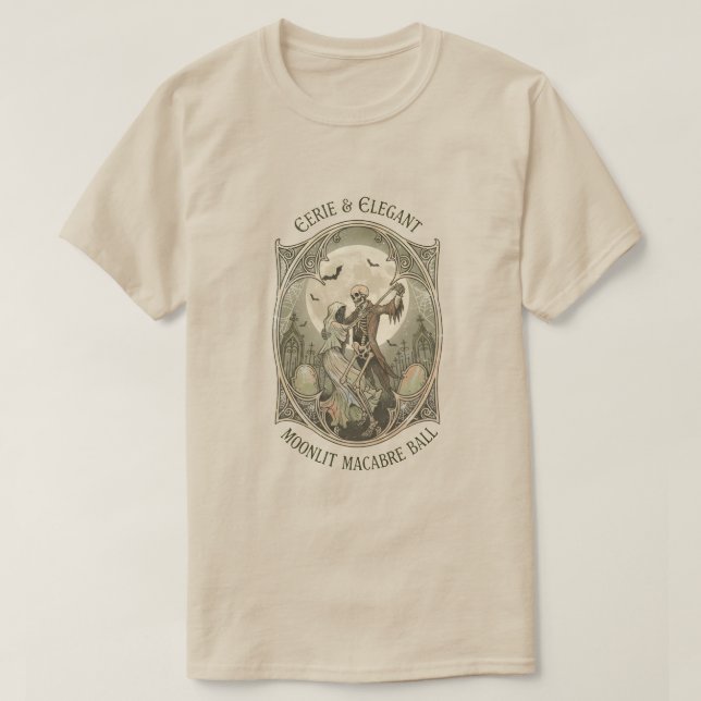 Camiseta Baile Macabro ao Luar (Frente do Design)