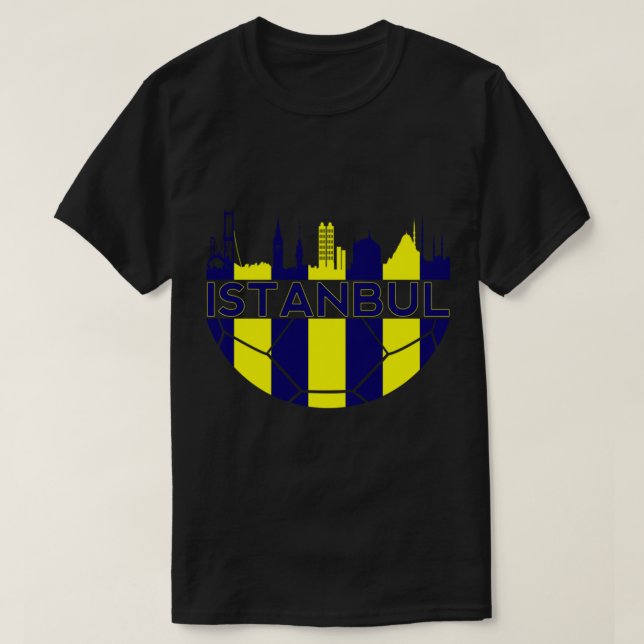 Camiseta Bairro de Fenerbahce Istambul Turquia skyline for (Frente do Design)