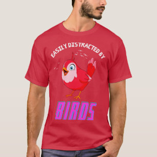Camiseta Bairro Fácil Por Aves Engraçadas Vigiando Pássaros