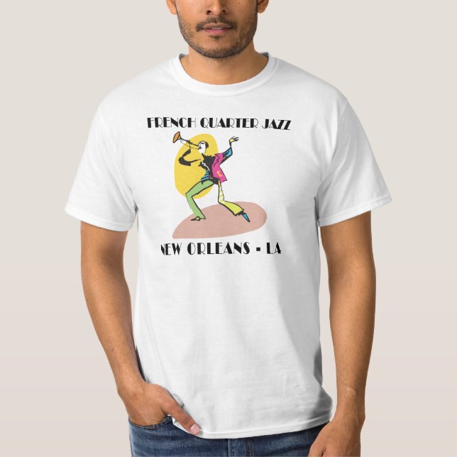 Camiseta Bairro francês Nova Orleães (Frente)