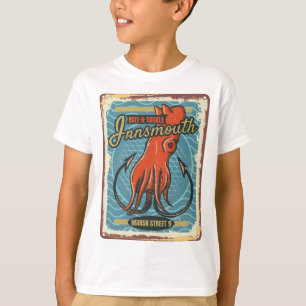 Camiseta Bait Innsmouth e Lovecraft para pesca de combate