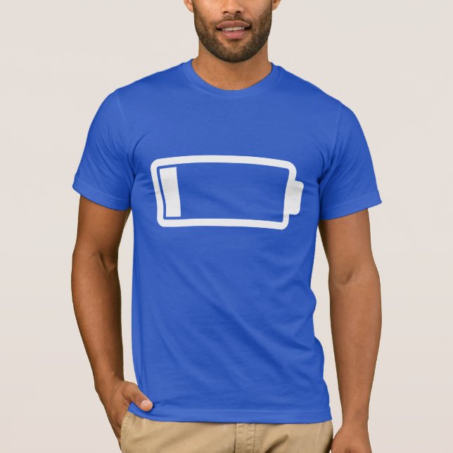 Camiseta Baixa bateria - obscuridade (Frente)