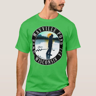 Camiseta Baixa Mayville Pond 174 Wisconsin, Pesca Do Gelo