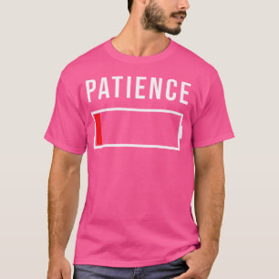 Camiseta Baixa Paciência Bateria Baixa Acabando a Paciência