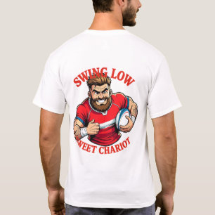 Camiseta Baixa Potência Corrida Desenho Animado Rugby Carga