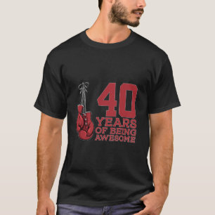 CAMISETA BAIXANDO 40 ANOS DE SER INCRÍVEL BOXER 40º ANIVERS