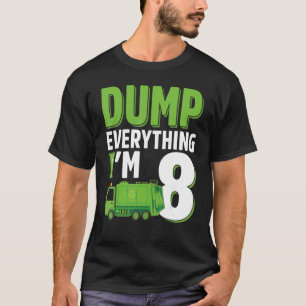 Camiseta Baixe tudo que tenho 8 anos, Caminhão de Lixo 8º B