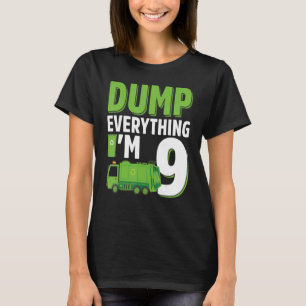 Camiseta Baixe tudo que tenho 9 anos, Caminhão de Lixo 9º B