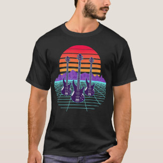 Camiseta Baixista Antigo, Tocador de Baixo, Baixo Guitarra,