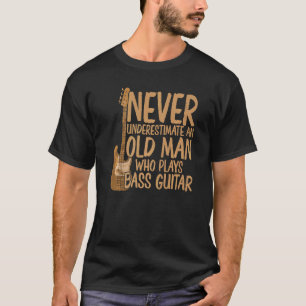 Camiseta Baixista Aposentado Masculino Música Baixista Apos