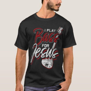 Camiseta Baixista de Jesus Baixista Cristão Baixo Guitarra