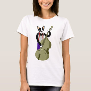 Camiseta Baixista ereto de Boston Terrier