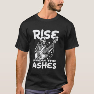 Camiseta Baixista Esqueleto Músico - Guitarrista Baixo