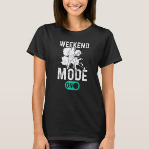 Camiseta Baixista Músico de Baixo Modo Fim de Semana Ativa