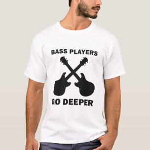 Camiseta Baixistas Vão Mais Fundo - Guitarra Guitarrista
