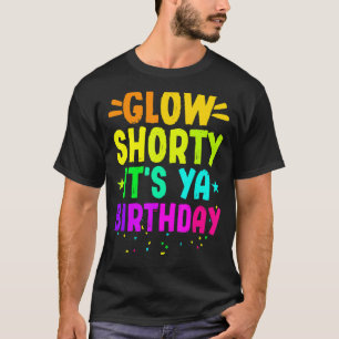 Camiseta Baixo Brilho É Festa Ya Birthday Neon Lights