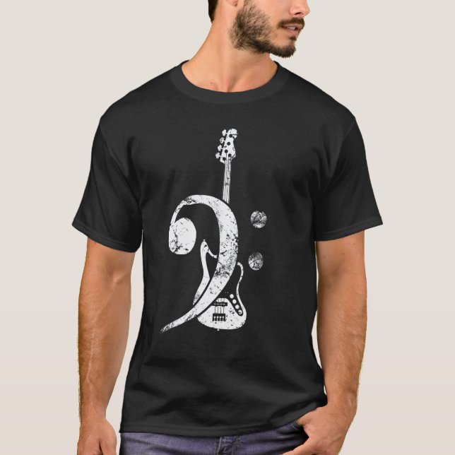 Camiseta Baixo Contrabaixo Clef (Frente)