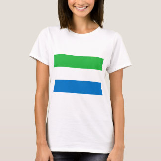 Camiseta Baixo custo! Bandeira do Sierra Leone