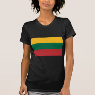 Camiseta Baixo custo! Sinalizador Lituânia