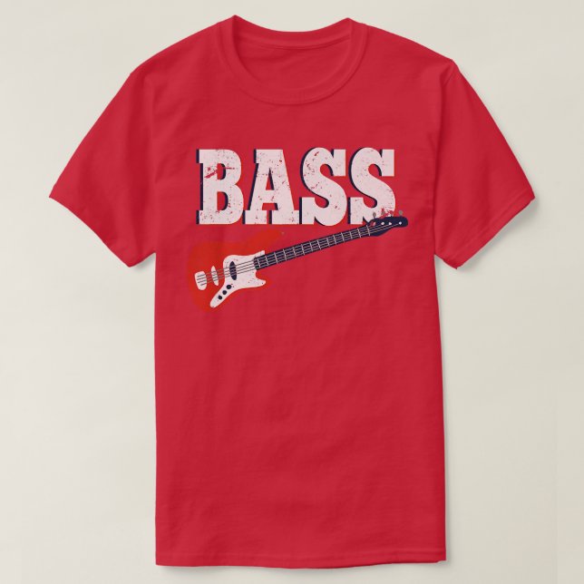 Camiseta baixo de banda guitarrista baixo de guitarra guita (Frente do Design)